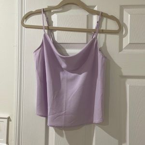Lavender Draped Tank Top